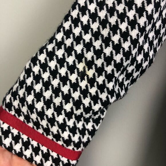 HOLIDAY EDITIONS | Girls Houndstooth Jacket Red Accents Black White 5T - Picture 7 of 7